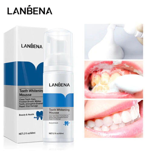 رغوة تبييض الاسنان وتنظيف الفم LANBENA